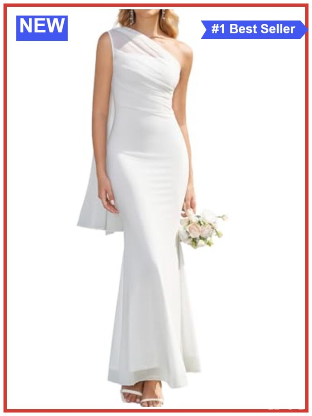One Shoulder Formal Maxi Dress Mesh Bodycon Ruched Wedding Guest Sleeveless